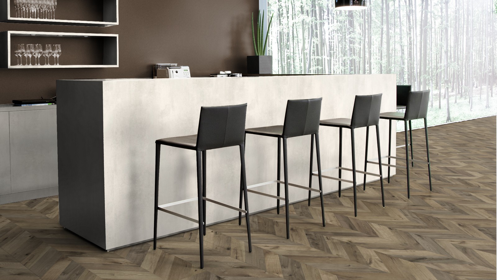 Ламинат Kaindl Natural Touch Широкая доска елочка Дуб Ашфорд К4379 RH 1383×244×8 фото в интерьере Ламинат Kaindl Natural Touch Широкая доска елочка Дуб Ашфорд К4379 RH 1383×244×8 фото в интерьере